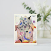 ペルシアのナイチンゲールby Paul Klee,抽象芸術・アート ポストカード (スタンド正面)