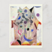 ペルシアのナイチンゲールby Paul Klee,抽象芸術・アート ポストカード (正面)