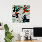 ペルシアのポロ選手 ポスター (ホームオフィス)