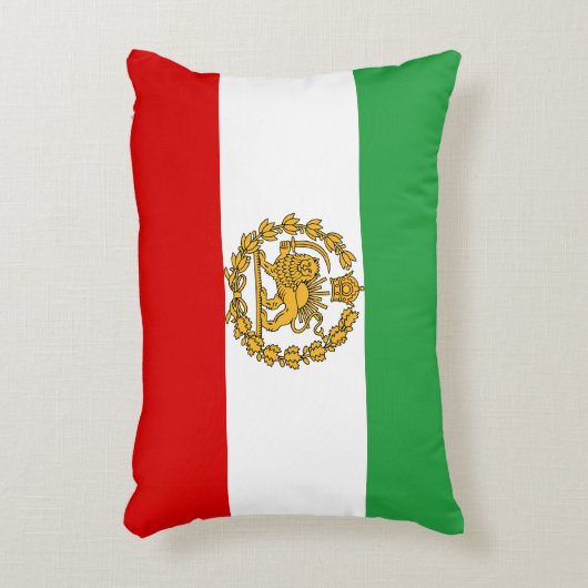 ペルシアの獅子旗と太陽の旗の王冠パフラヴィ君主国 アクセントクッション (正面(垂直))