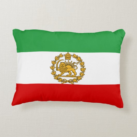 ペルシアの獅子旗と太陽の旗の王冠パフラヴィ君主国 アクセントクッション (裏面)