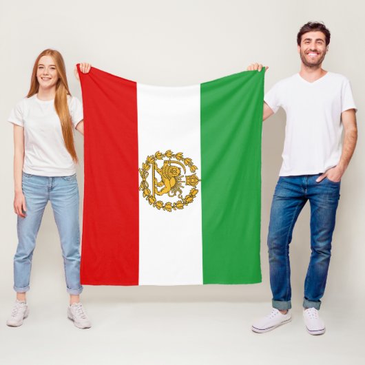 ペルシアの獅子旗と太陽の旗の王冠パフラヴィ君主国 フリースブランケット (インサイチュ)