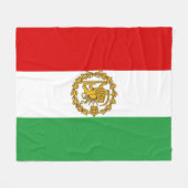 ペルシアの獅子旗と太陽の旗の王冠パフラヴィ君主国 フリースブランケット (正面(横))