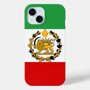 ペルシアの獅子旗と太陽の旗の王冠パフラヴィ君主国 iPhone 15ケース