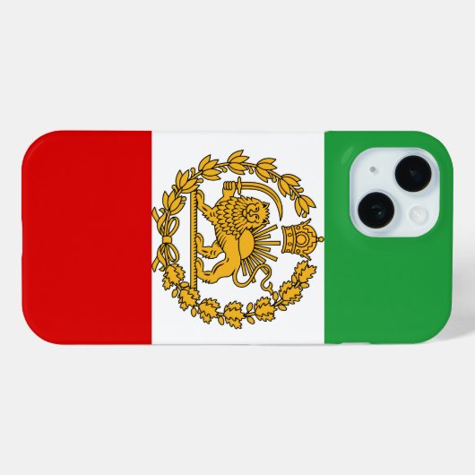 ペルシアの獅子旗と太陽の旗の王冠パフラヴィ君主国 Case-Mate iPhoneケース (裏面 (横))