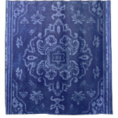 ペルシアの絨毯の色は青 シャワーカーテン (正面)