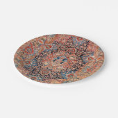 ペルシアカーペットブラックブルーレッド  ペーパープレート (アングル)