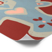 ペルシアカーペットプリントパターンアート ポスター (角)