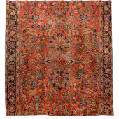 ペルシアサルークレッドイエローリーフ  シャワーカーテン (正面)