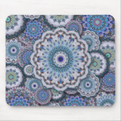 ペルシアダマスコモザイクフラワーズマンダラエレガントシック マウスパッド (正面)