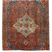 ペルシアビジャー王室のレッドブルーグリーン  シャワーカーテン (正面)