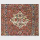 ペルシアビジャー王室のレッドブルーグリーン  ラッピングペーパー (フラット)