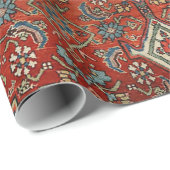 ペルシアビジャー王室のレッドブルーグリーン  ラッピングペーパー (ロールコーナー)