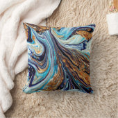 ペルシアブルー瑪瑙：東洋のラグジュアリーな食感 クッション (ブランケット)