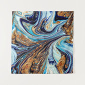 ペルシアブルー瑪瑙：東洋のラグジュアリーな食感 タペストリー (正面(横))