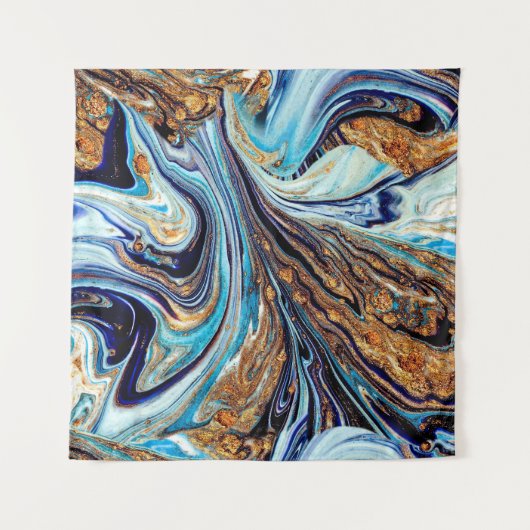 ペルシアブルー瑪瑙：東洋のラグジュアリーな食感 タペストリー (正面)