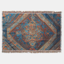 ペルシアモダンの美しい古いパターンコレクション スローブランケット