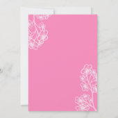 ペルシアモダンピク結婚フローラ 招待状 (裏面)