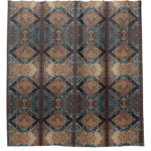 ペルシア人気があるの美しい古いパターンコレクション シャワーカーテン (正面)