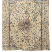 ペルシア淡黄ダスティブルー  シャワーカーテン (正面)