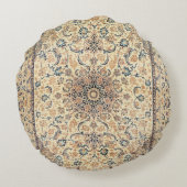ペルシア淡黄ダスティブルー ラウンドクッション (裏面)