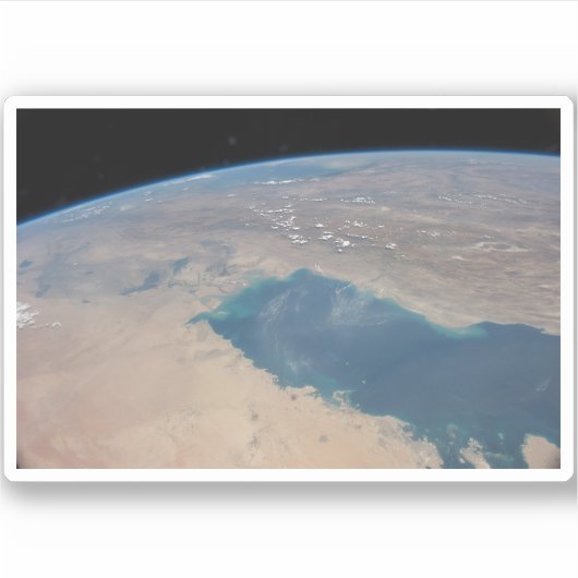 ペルシア湾の熱帯の青い海。 シール (正面)