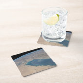 ペルシア湾の熱帯の青い海。 スクエアペーパーコースター (インサイチュ)