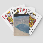 ペルシア湾の熱帯の青い海。 トランプ (裏面)