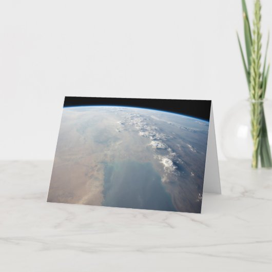 ペルシア湾の熱帯の青い海。2 カード (正面)