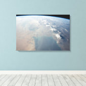 ペルシア湾の熱帯の青い海。2 キャンバスプリント (インサイチュ (ウッドフロア))