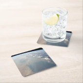 ペルシア湾の熱帯の青い海。2 スクエアペーパーコースター (インサイチュ)