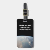 ペルシア湾の熱帯の青い海。2 ラゲッジタグ (正面縦)