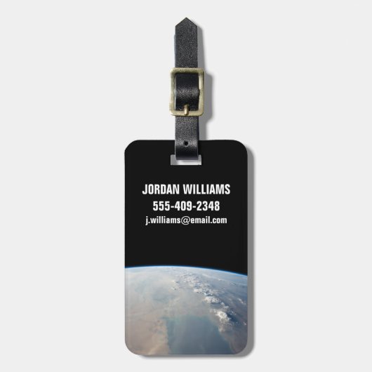 ペルシア湾の熱帯の青い海。2 ラゲッジタグ (正面縦)