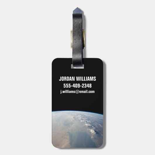 ペルシア湾の熱帯の青い海。2 ラゲッジタグ (裏面縦)