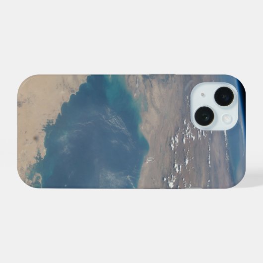 ペルシア湾の熱帯の青い海。 iPhone 15ケース (裏面横)