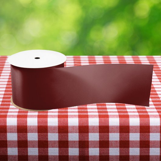 ペルシア無地の梅色 サテンリボン