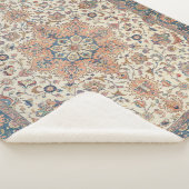 ペルシア素晴らしタブリズブルーラストオレンジ シェルパブランケット (3/4)