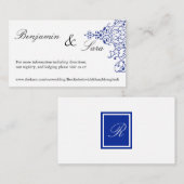 ペルシア結婚スクロールのWebサイトカード エンクロージャーカード (正面/裏面)