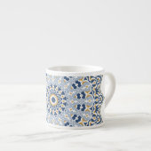 ペルシエレガントアンブルーアラベスク東洋装飾 エスプレッソカップ (正面右)