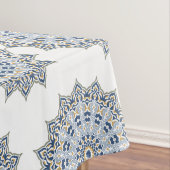 ペルシエレガントアンブルーアラベスク東洋装飾 テーブルクロス (インサイチュ)