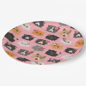 ペルシファンシーャ猫ピンク ペーパープレート (アングル)