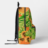 ペルシモン・ジャングル（カキ） プリントバックパック (左)