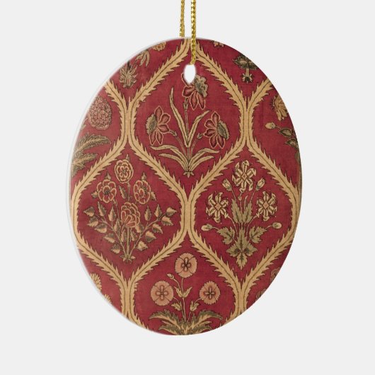 ペルシャかトルコのカーペット、第16または17世紀(ウール セラミックオーナメント (右)