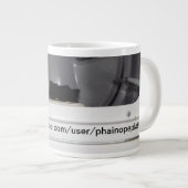 ペルシャがドライヤーで眠らせるのを好むアンディー。 ジャンボコーヒーマグカップ (正面右)