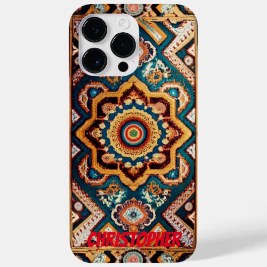 ペルシャじゅうたんオリエンタルラグ Case-Mate iPhoneケース (裏面)