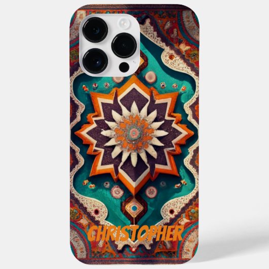 ペルシャじゅうたんオリエンタルラグ Case-Mate iPhoneケース (裏面)