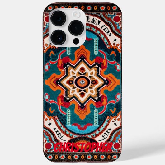 ペルシャじゅうたんオリエンタルラグ Case-Mate iPhoneケース (裏面)