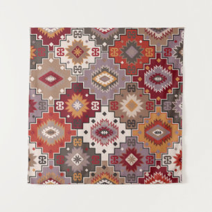 ペルシャじゅうたんオリジナルデザイン、部族的な食感。EA タペストリー