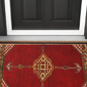 ペルシャじゅうたん模様 ドアマット