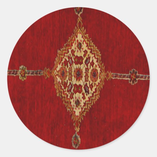ペルシャじゅうたん模様 ラウンドシール (正面)
